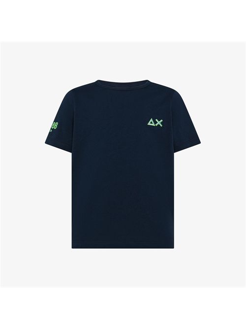 T-shirt in jersey di cotone blu navy SUN 68 | T36340/07